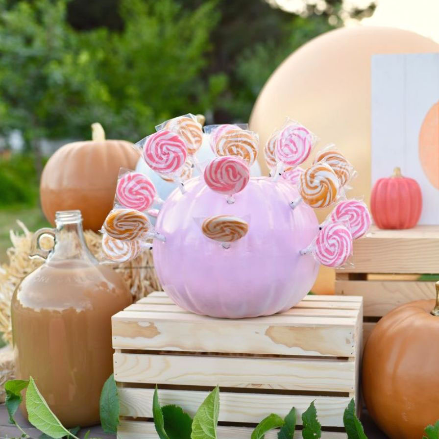 Pumpkin Lollipop Holder