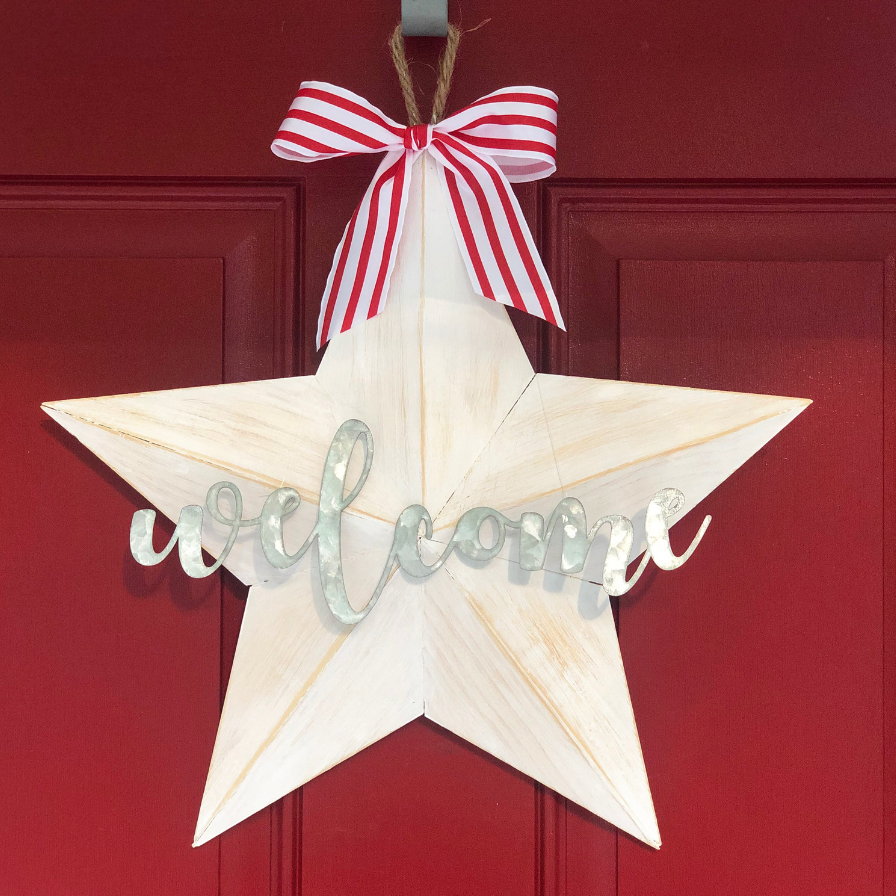 DIY Rustic Star Door Hanging
