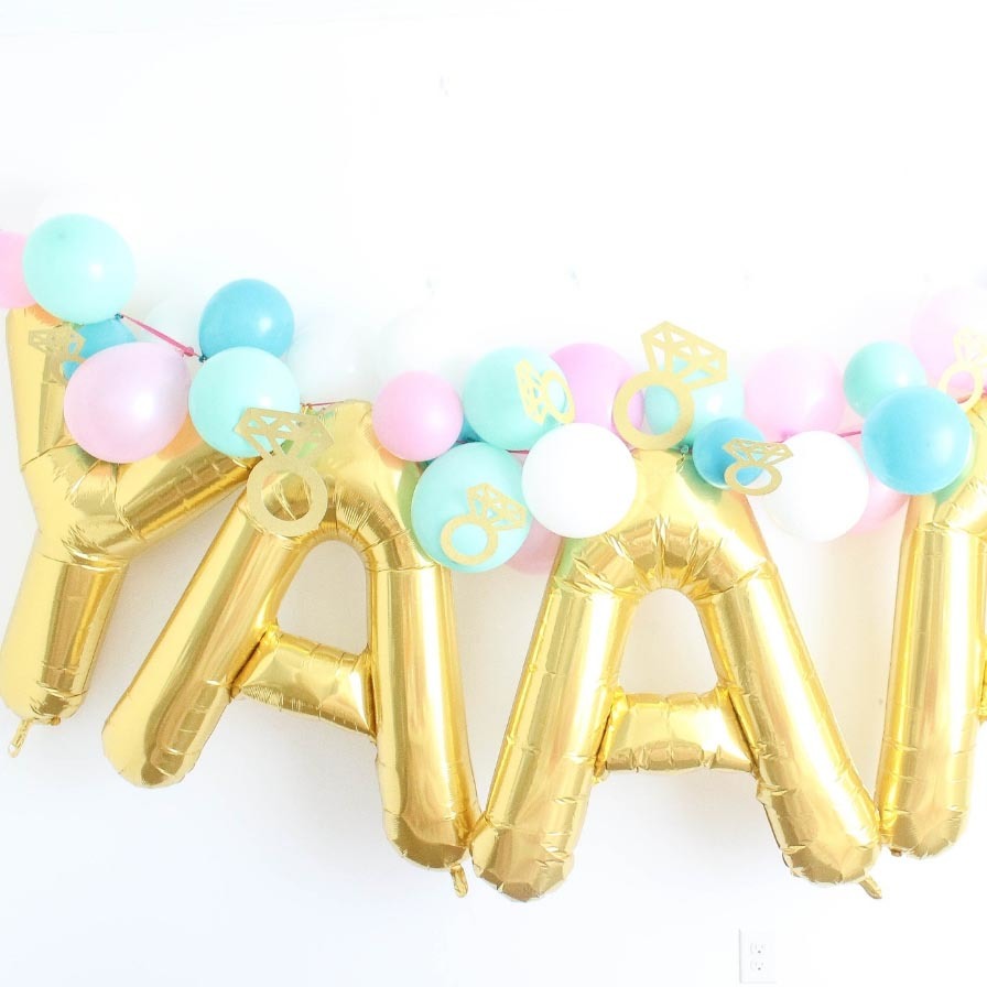 Bridal Shower DIY Balloon Garland