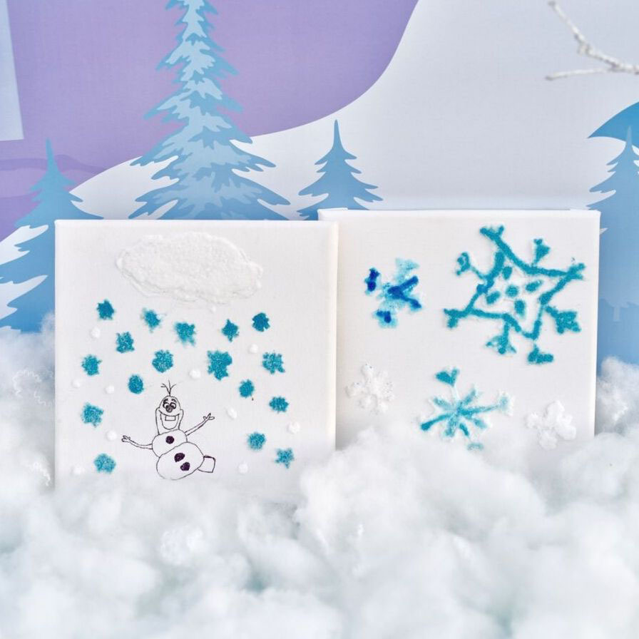 Snowflake Salt Painting | Fun365