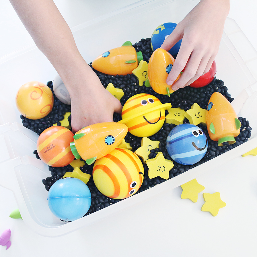 Solar System Sensory Bin