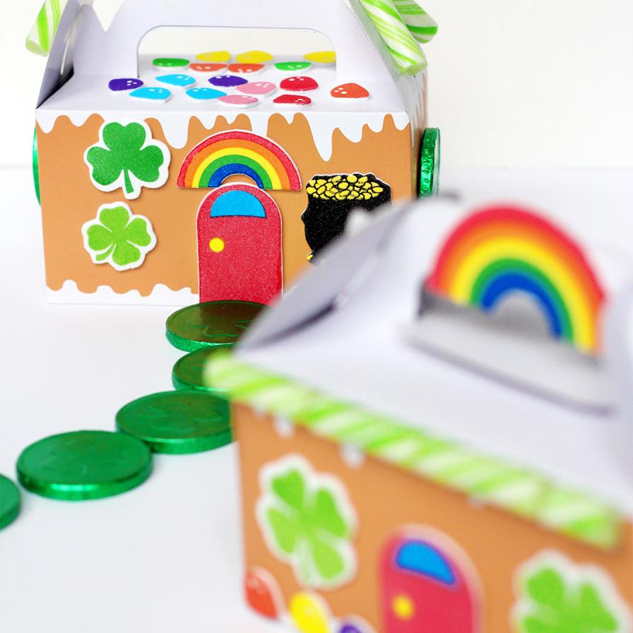 St. Patrick's Day Gingerbread House