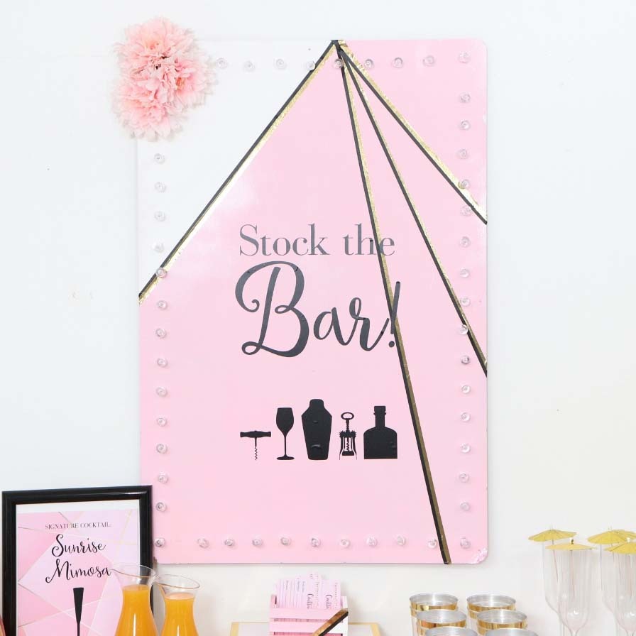 DIY Light-Up Bar Sign