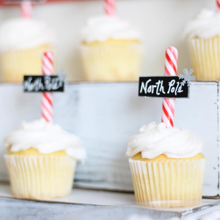 Sweet North Pole Cupcakes 