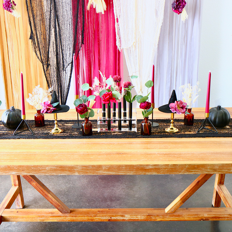 Test Tube Floral Centerpiece