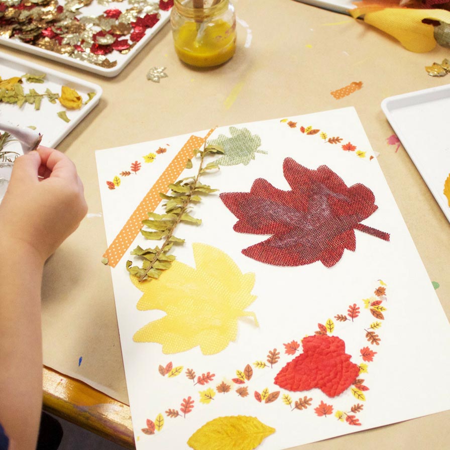 Fall Nature Collage for Toddlers | Fun365