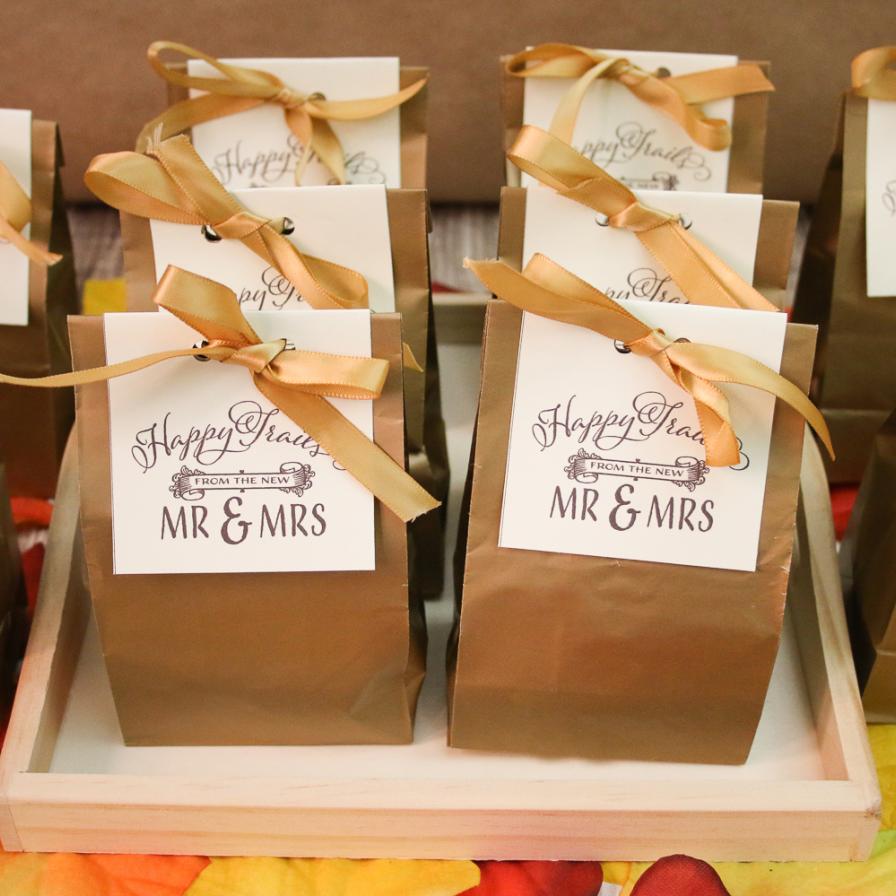 Pumpkin Trail Mix Wedding Favors