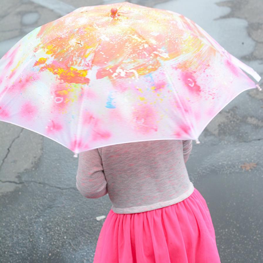 Creative DIY Painted Umbrellas