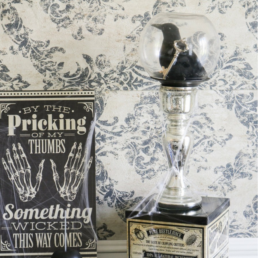 Vintage Halloween DIY Globe Decor