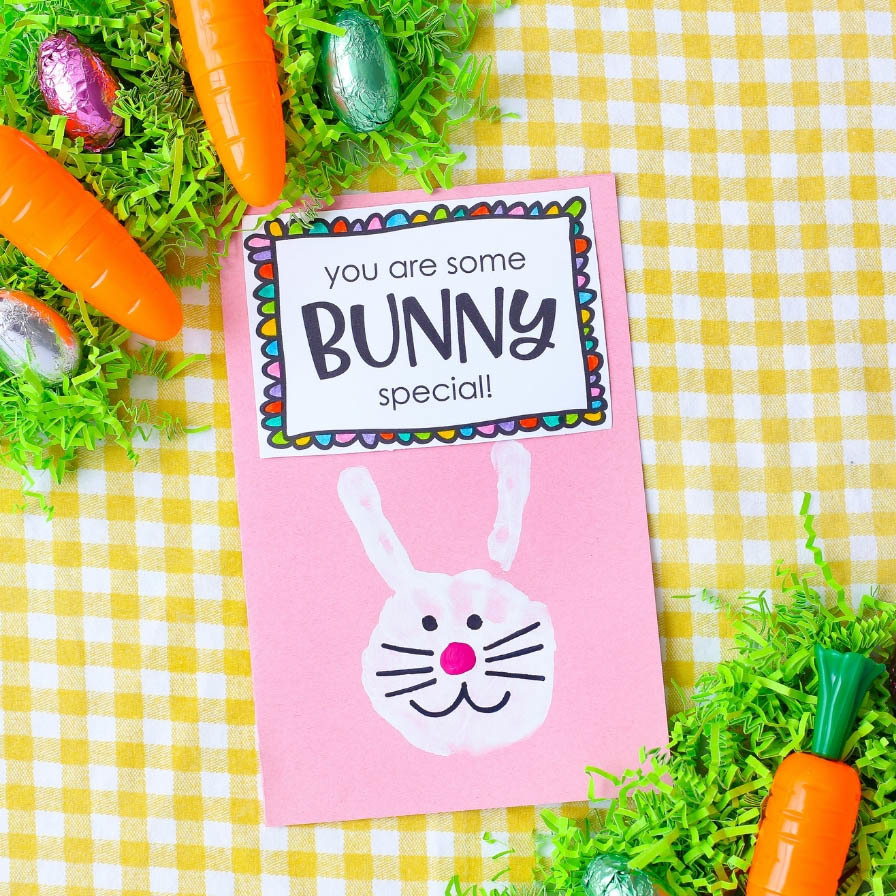 Bunny Handprint Card Craft