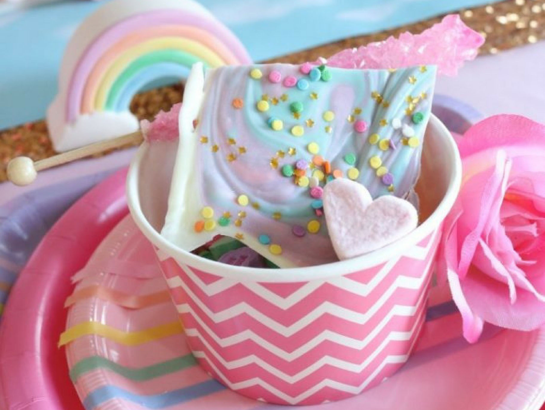 Rainbow Unicorn Bark Recipe