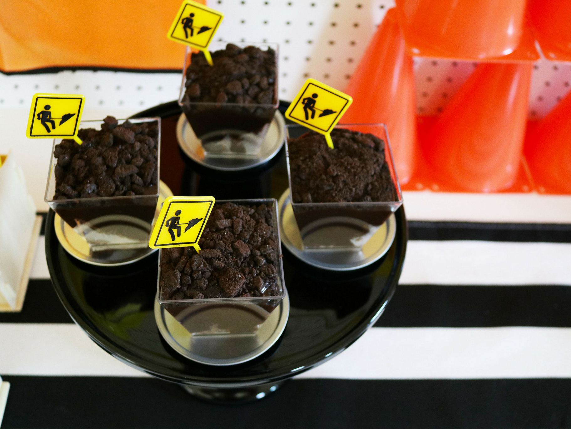 Diggin' Brownie Pudding Parfaits