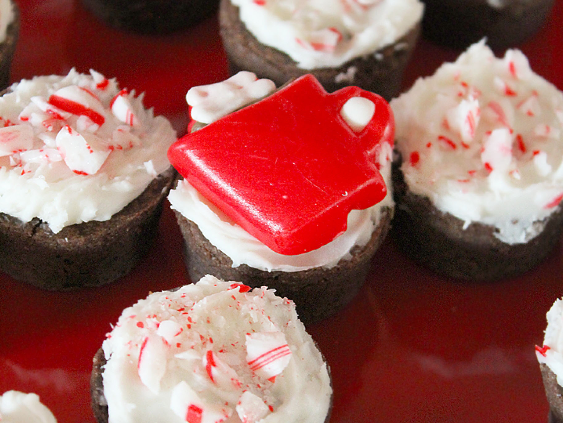 Candy Cane Brownies