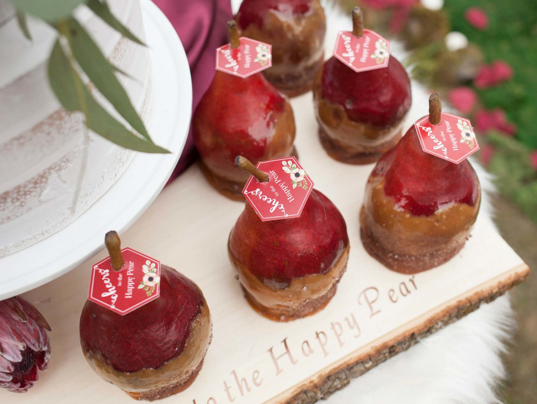 Caramel & Chocolate Salted Pears