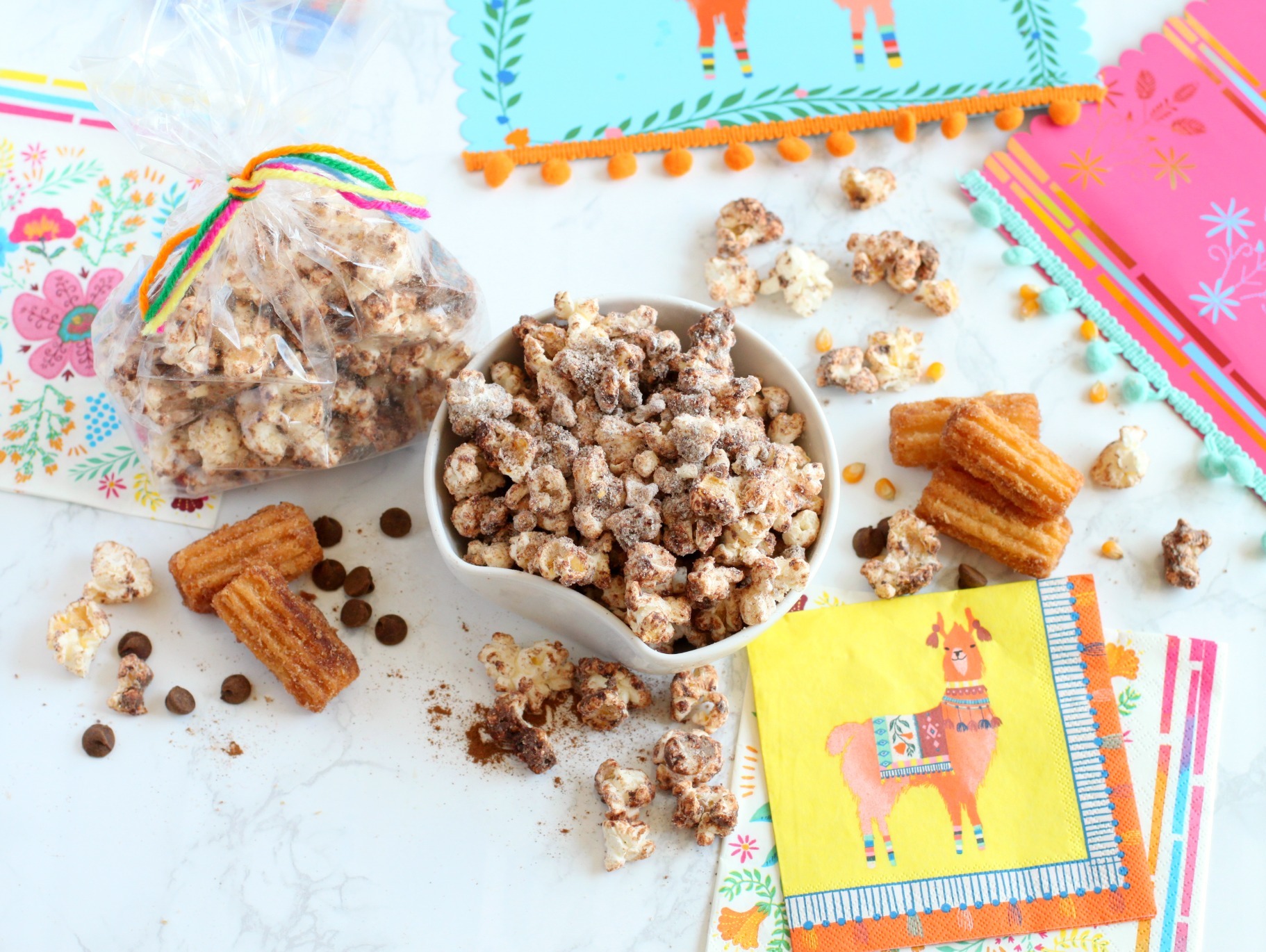 Chocolate Churro Popcorn
