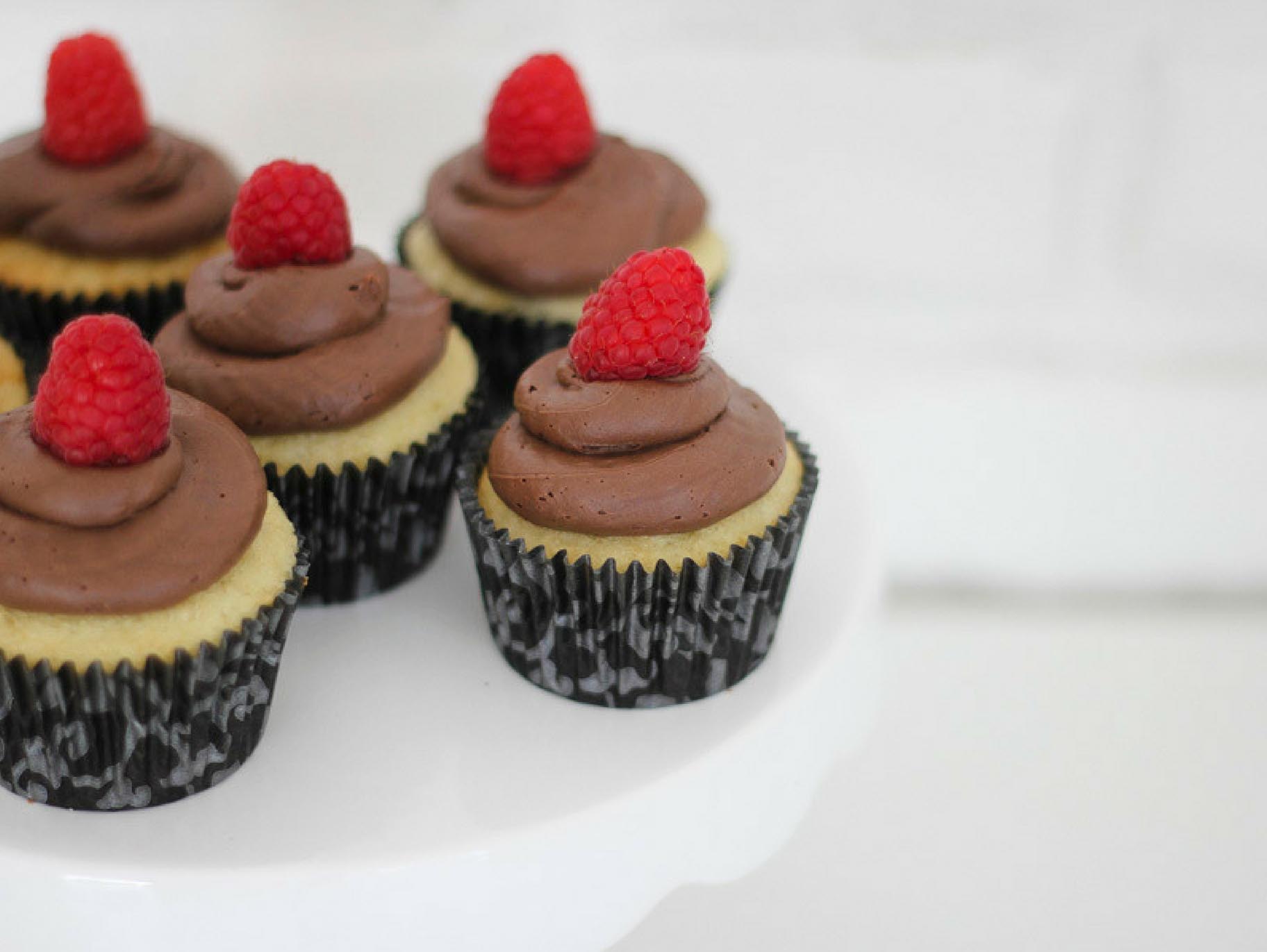 Chocolate Raspberry and Vanilla Cupcake Recipe