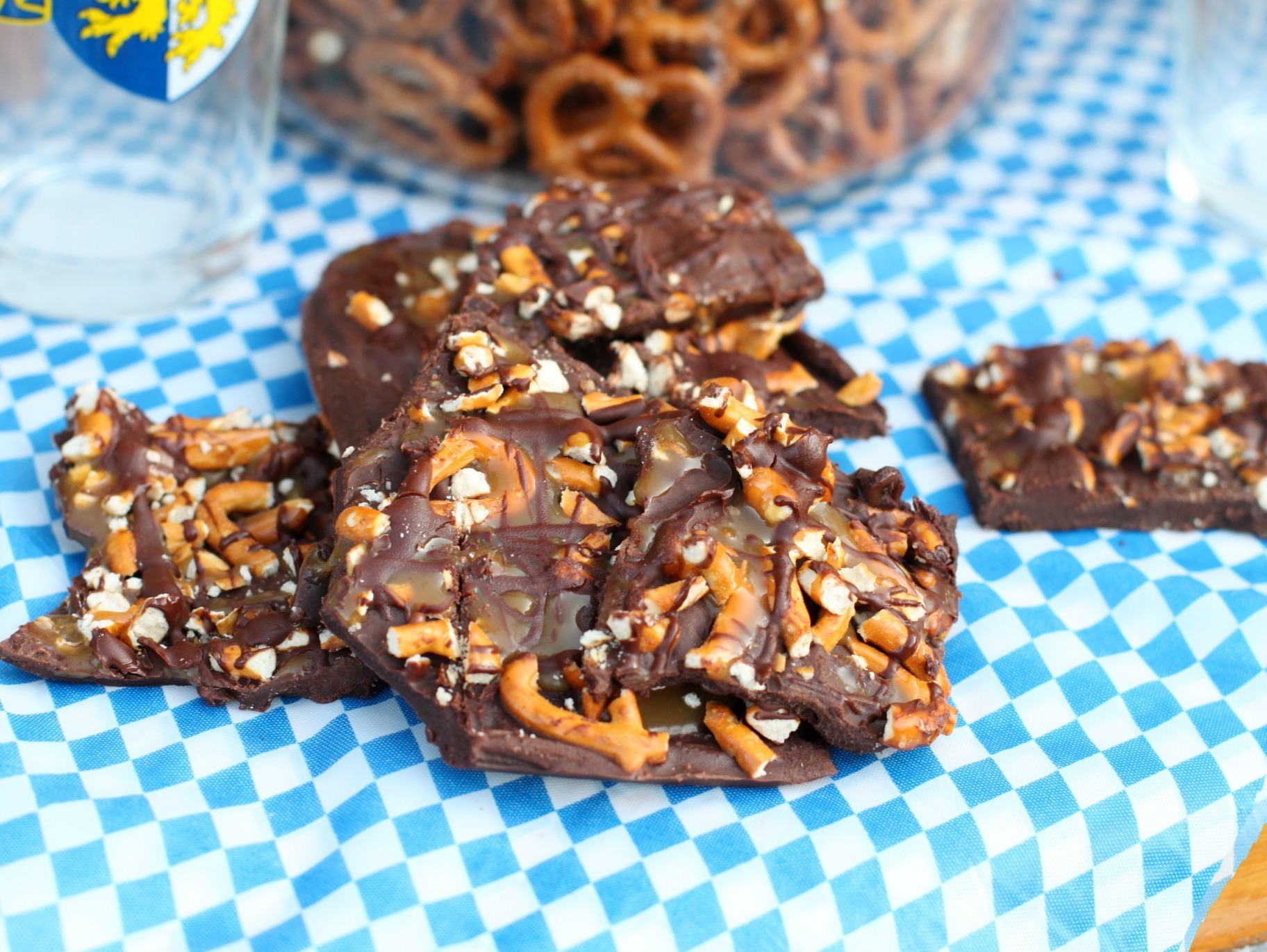 Double Chocolate Pretzel Bark
