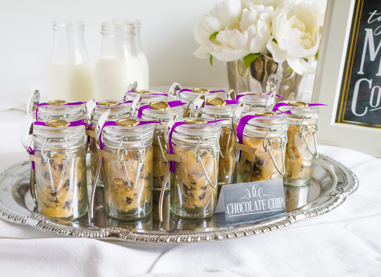 Edible Chocolate Chip Cookie Dough Wedding Favors