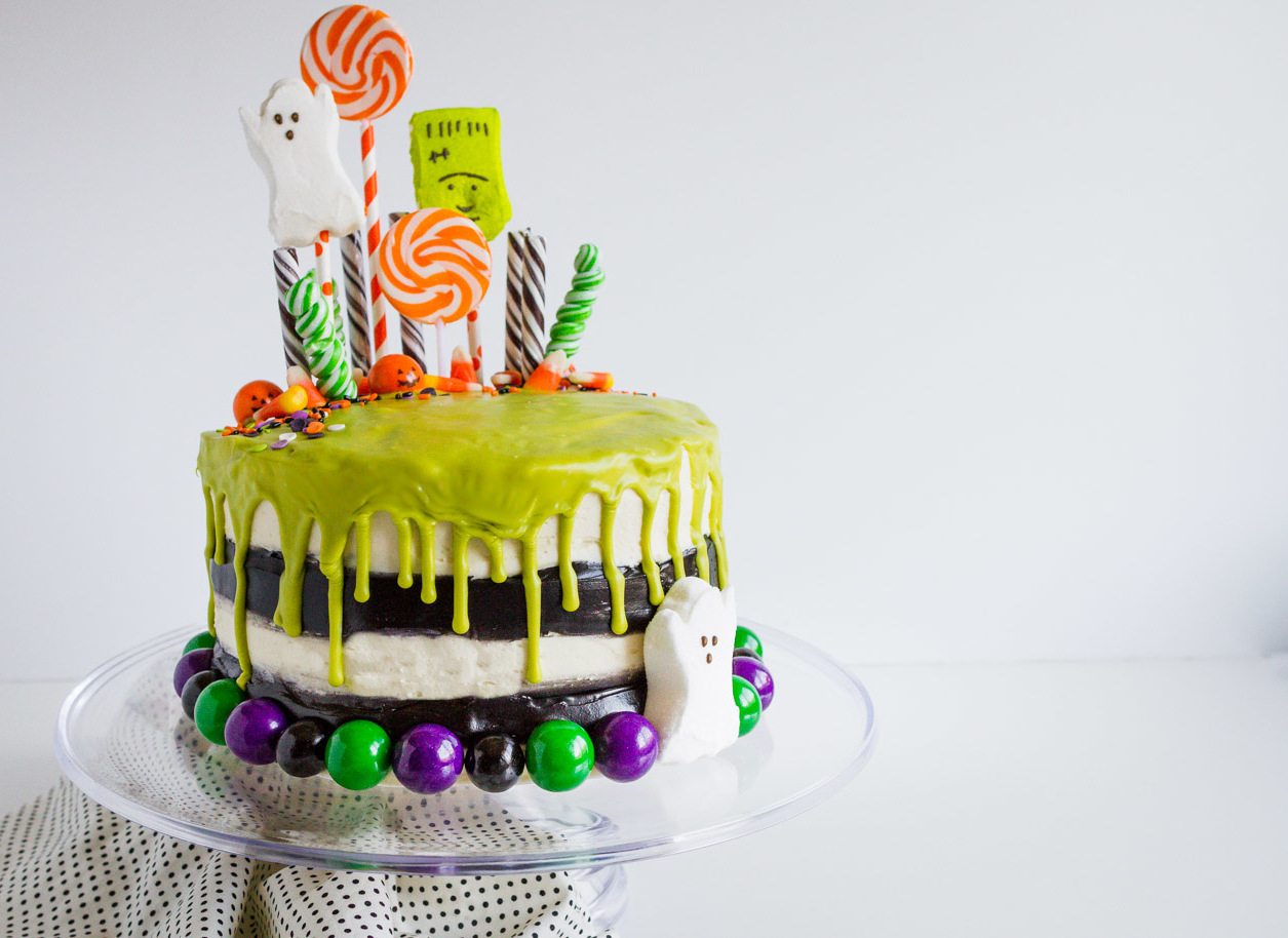 Halloween Candy Layered Cake