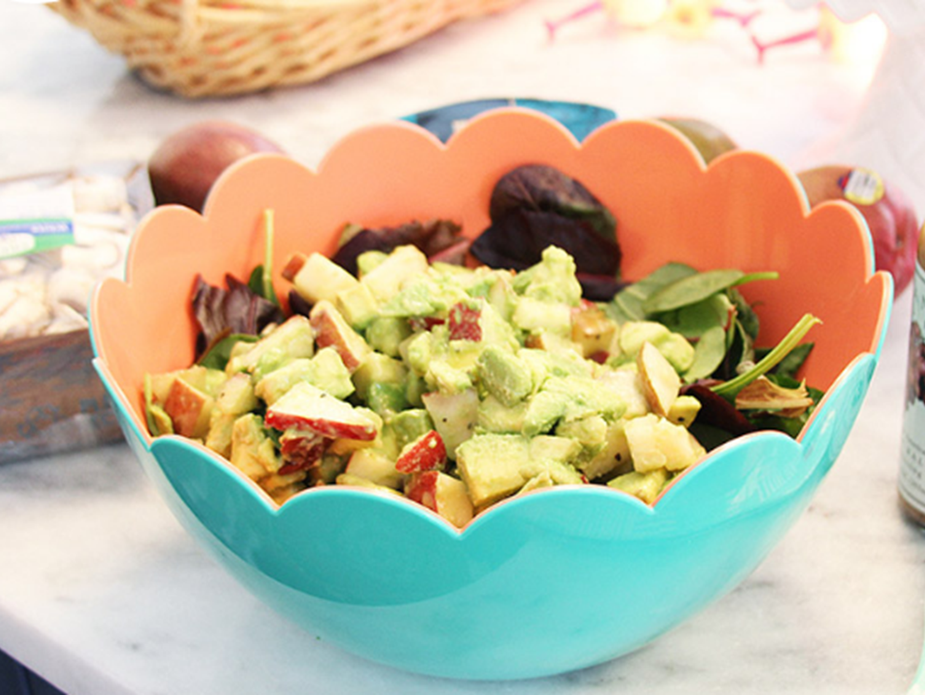 Marinated Avocado and Pear Salad