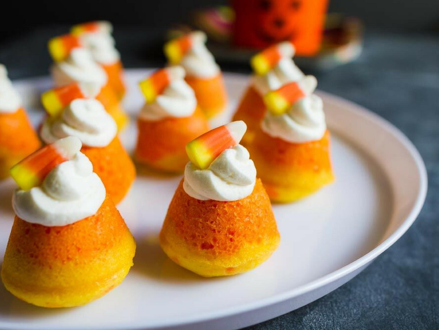 Mini Candy Corn Cupcakes Recipe Fun365