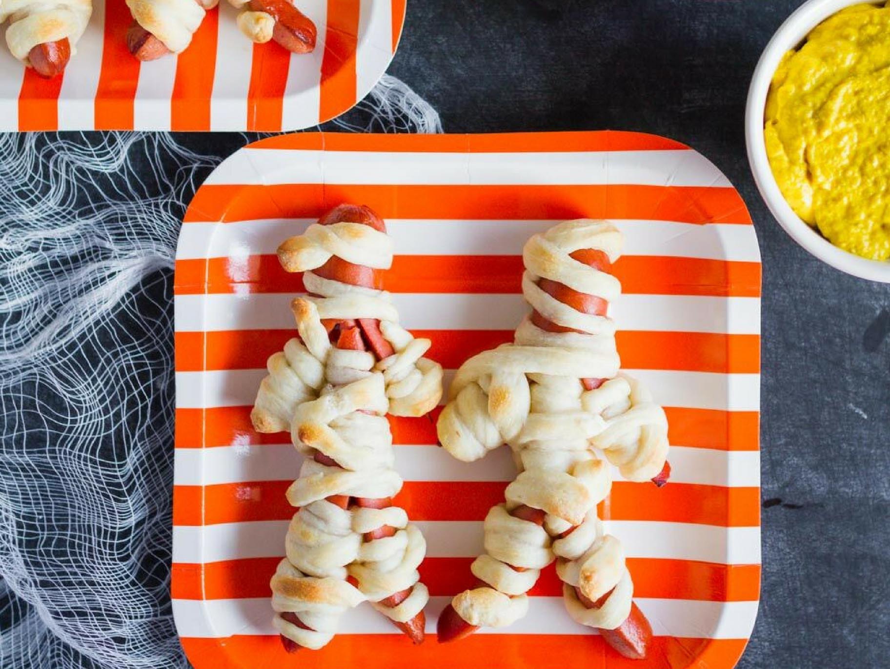 Mummy Hotdogs Halloween Recipe