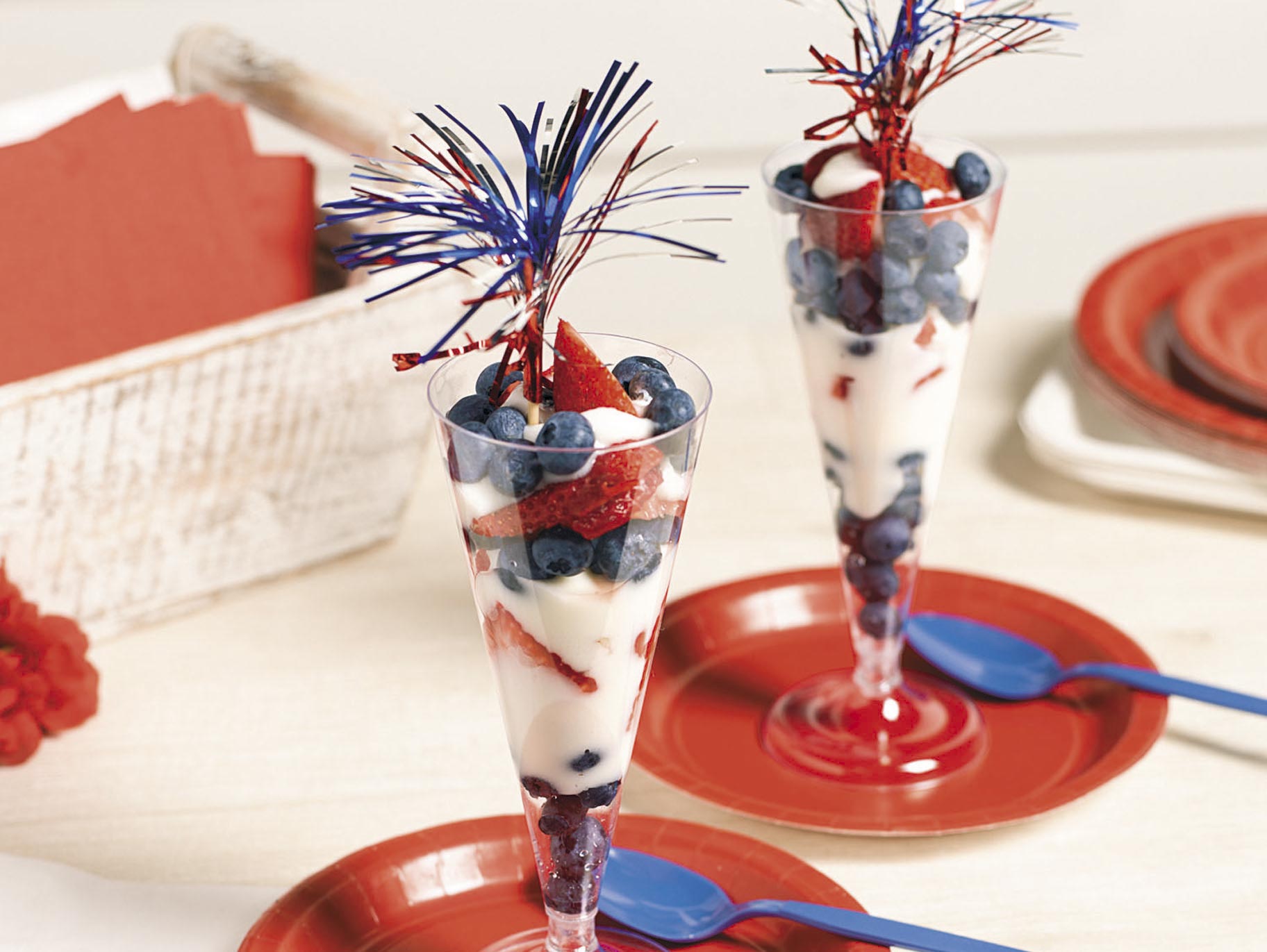 Patriotic Fruit Parfait