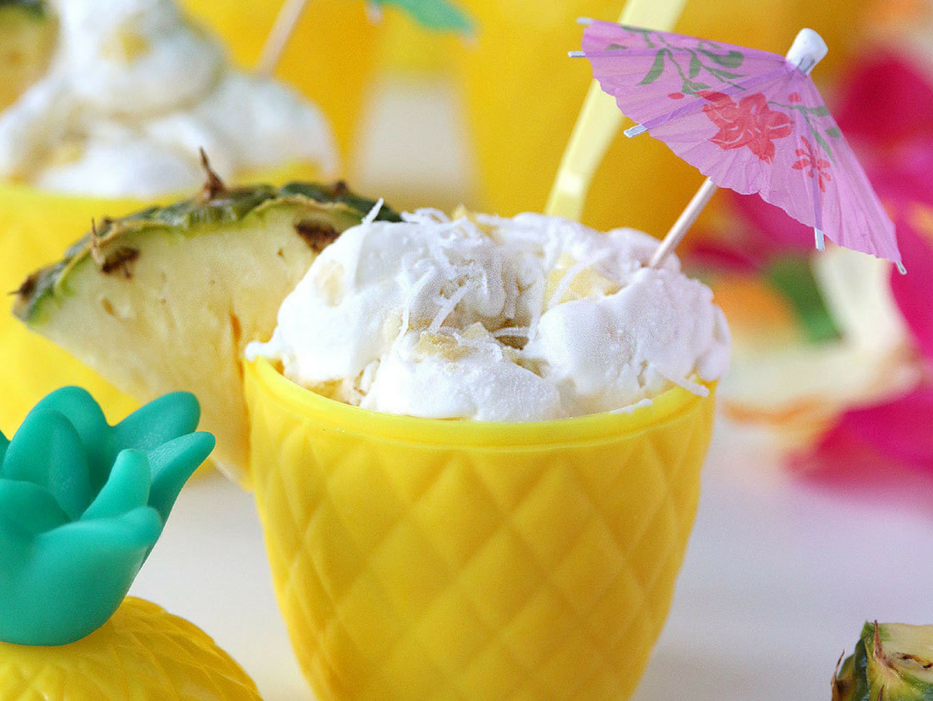 No churn outlet pineapple ice cream