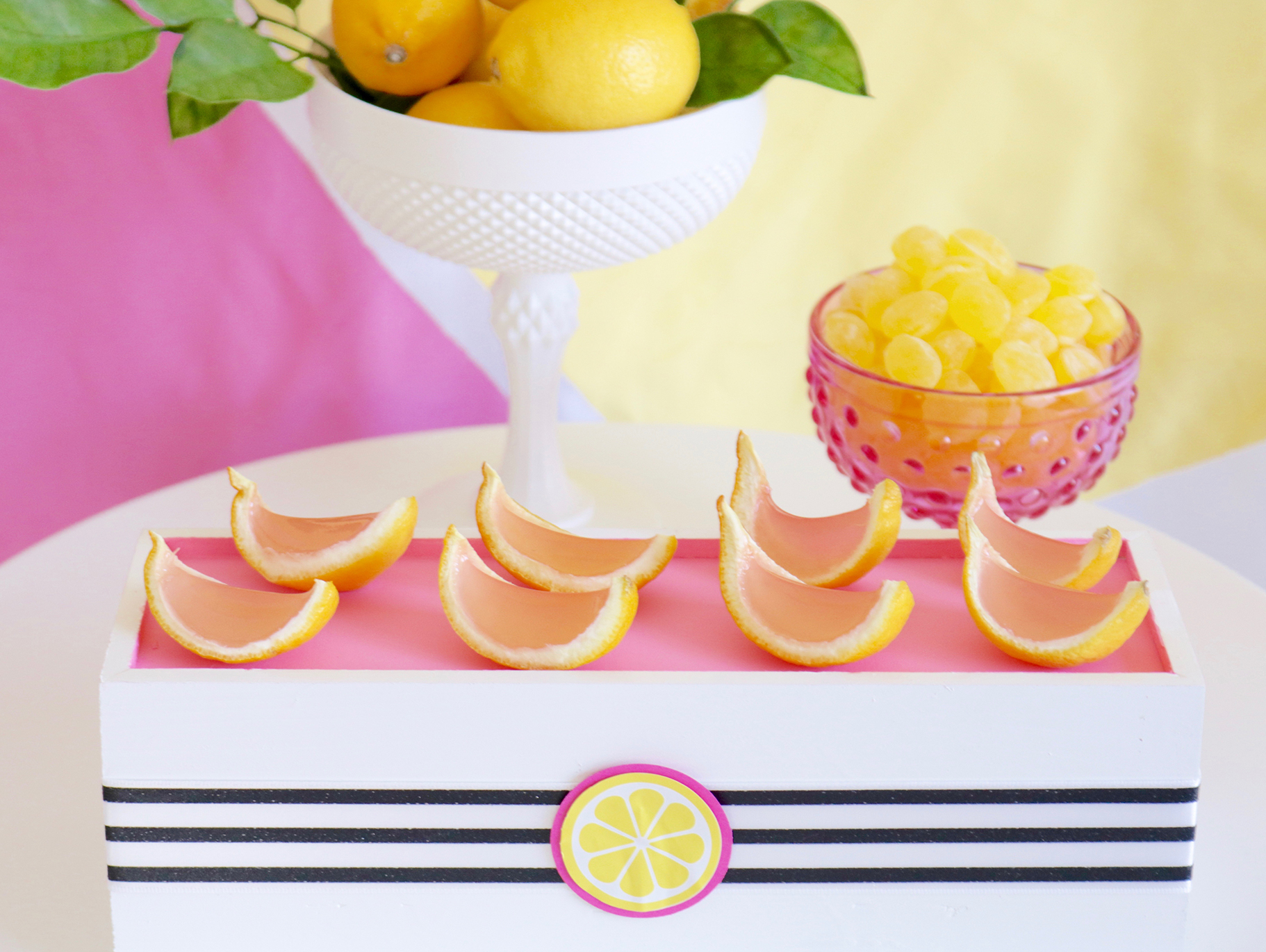 Pink Lemonade Jello Shots - A Beautiful Mess