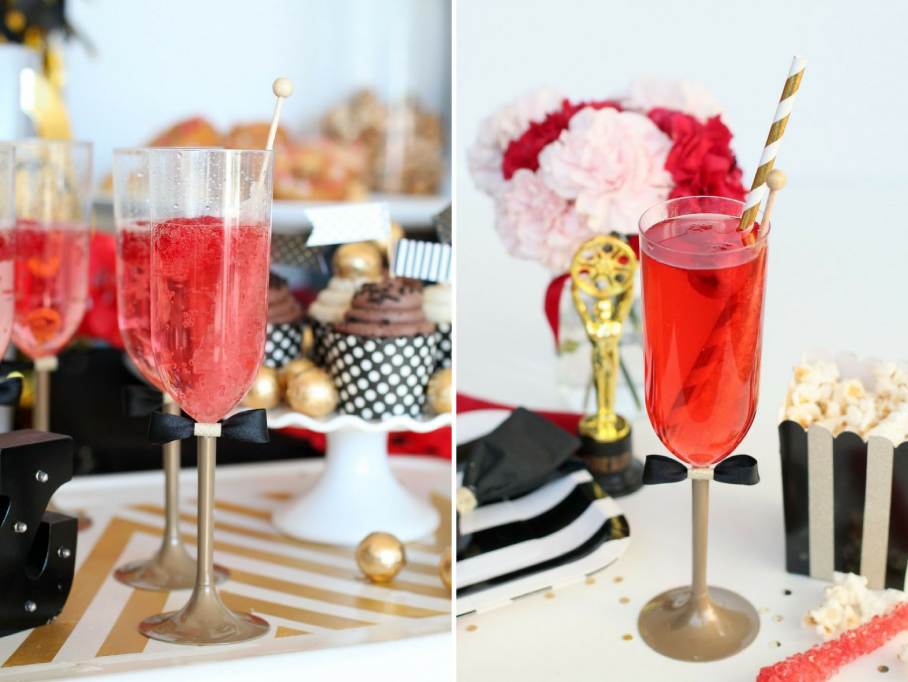 Shimmery Raspberry Cocktail