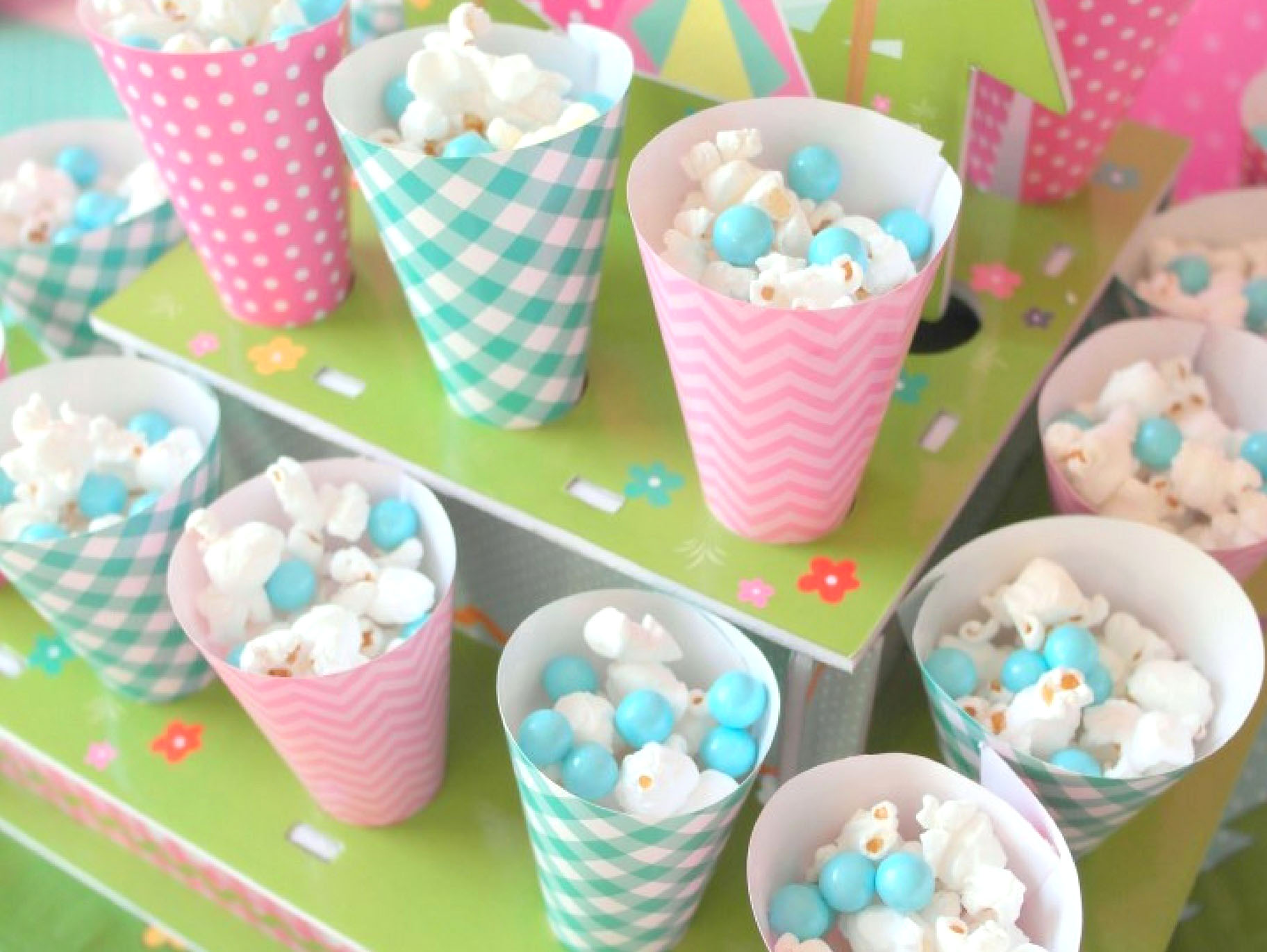 White Chocolate Covered Sweetened Popcorn