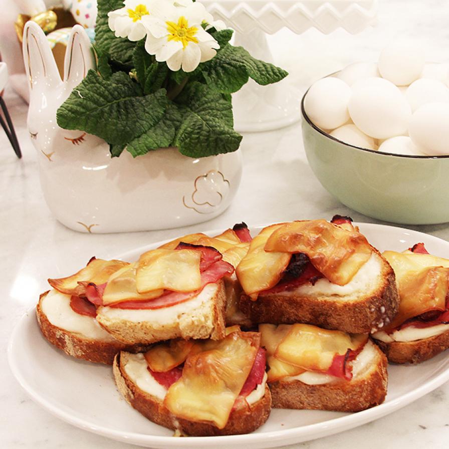 Croque Monsieur Open Face Sandwiches