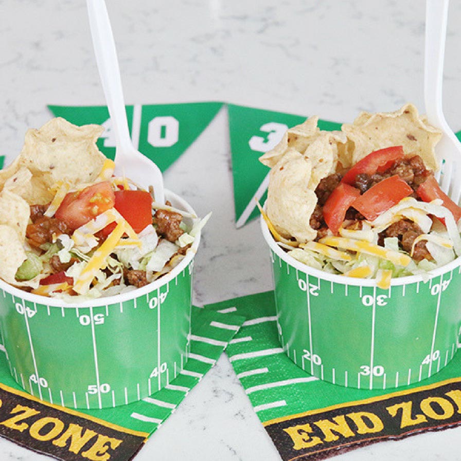 Mini Taco Salad Appetizer Bowls