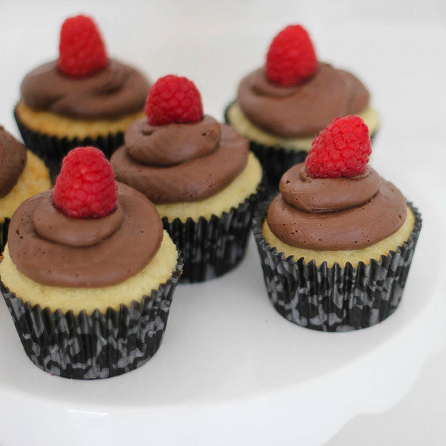 Chocolate Raspberry and Vanilla Cupcake Recipe | Fun365