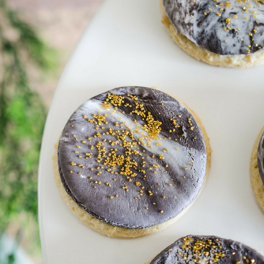 Copper and Marble Sugar Cookies