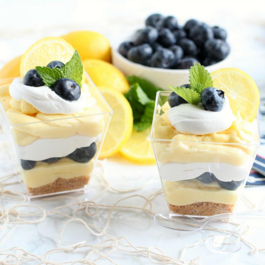 Lemon Blueberry Cheesecake Parfait