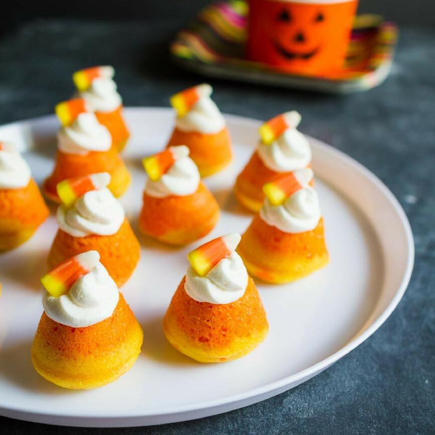 Mini Candy Corn Cupcakes Recipe