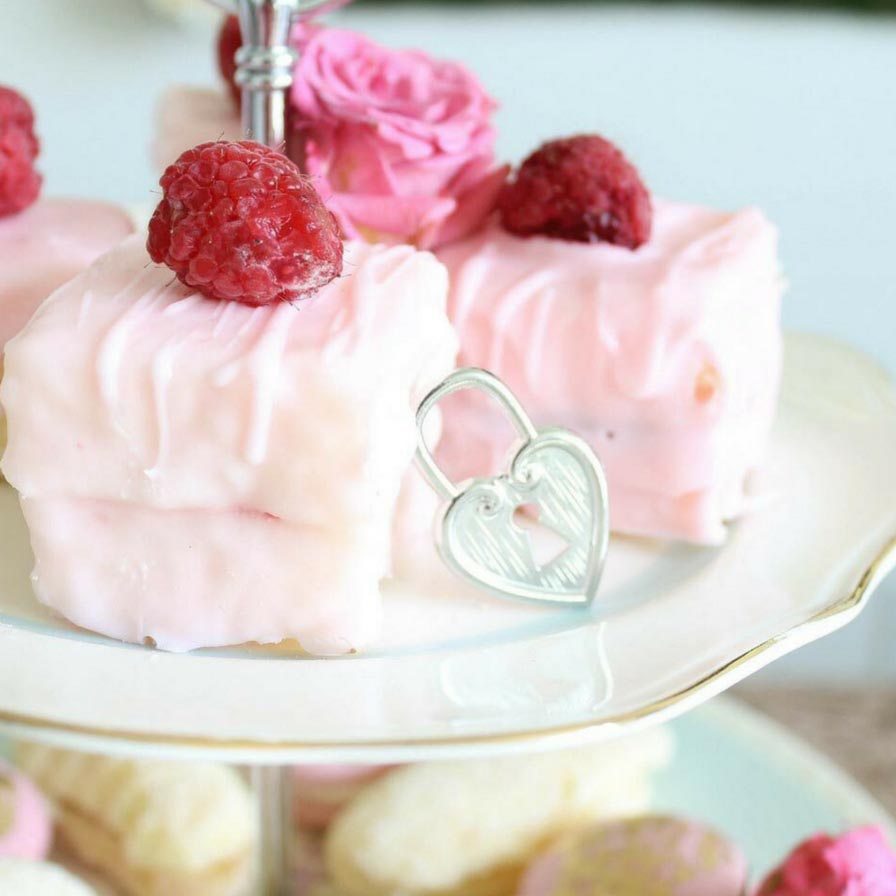 Raspberry Petit Fours Recipe Fun365