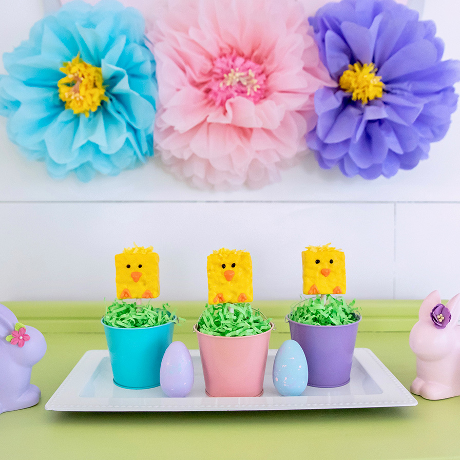 Rice Krispies Treat Easter Chicks