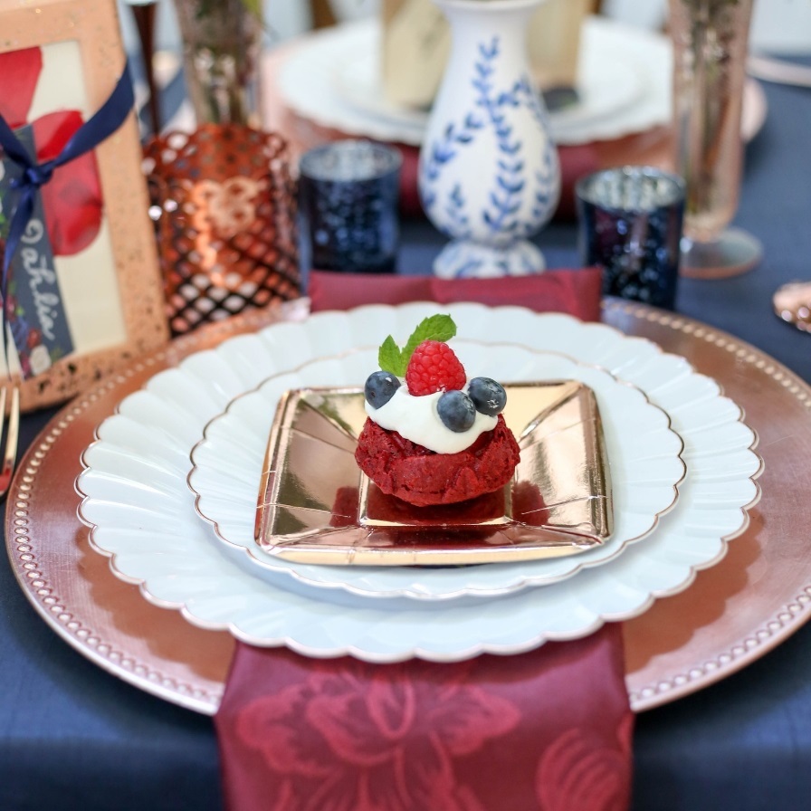 Red Velvet Bundt Cakes With Bourbon Whipped Cream