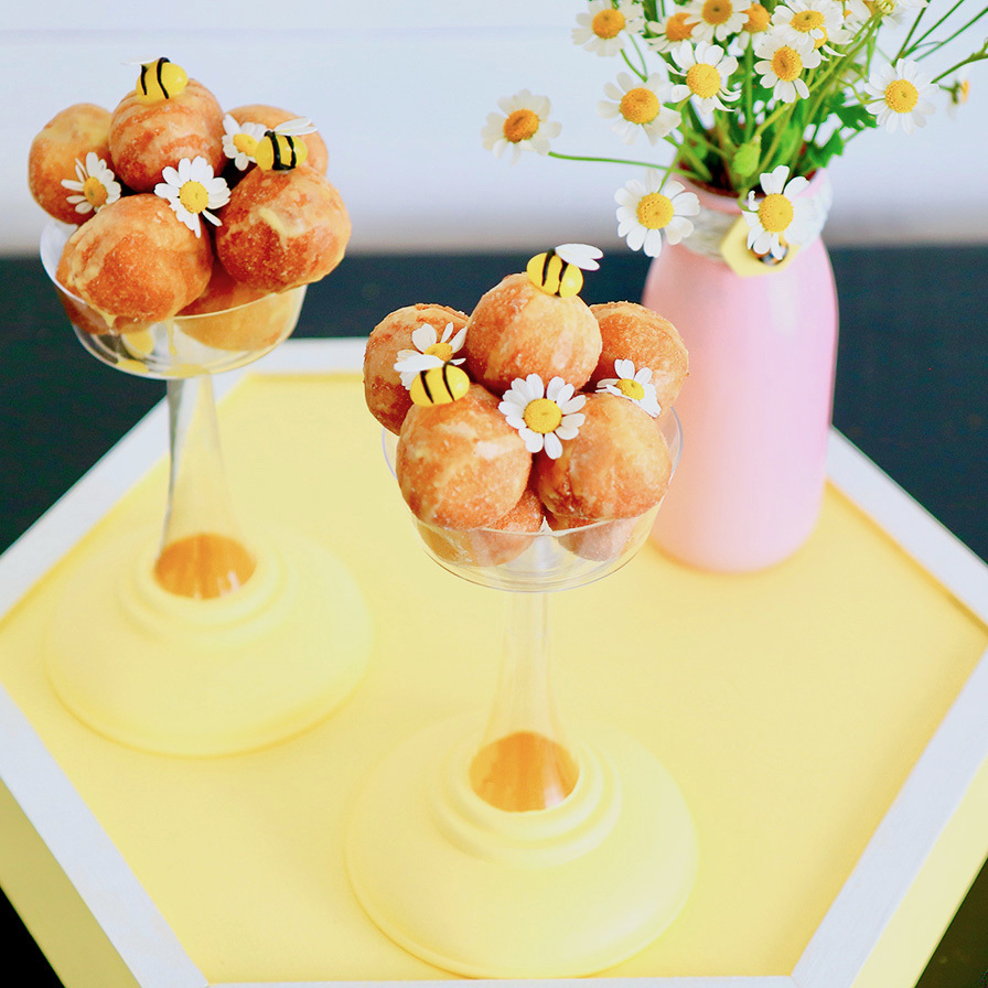 Stacked Donut Bee Hives