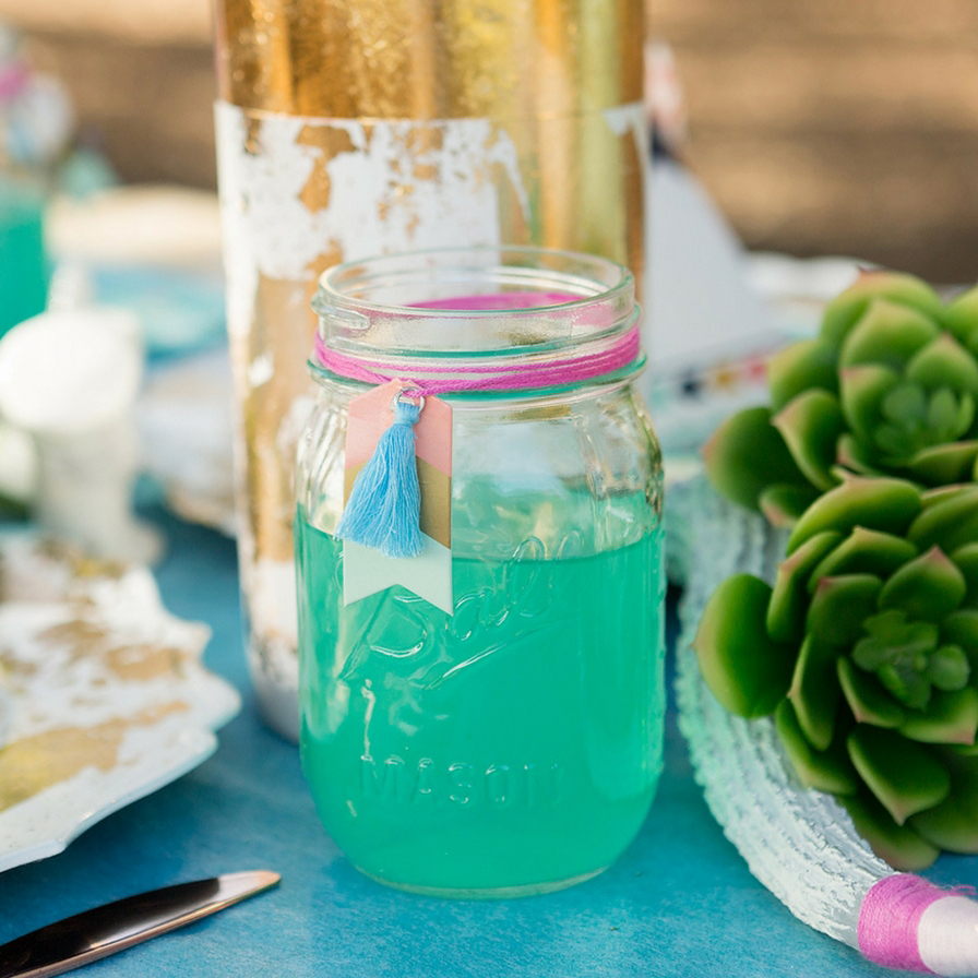 Turquoise Lemonade Party Punch