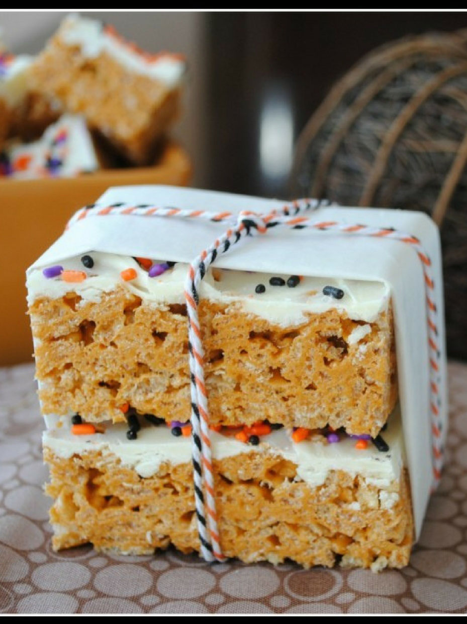 Pumpkin Spice Rice Krispie Treats