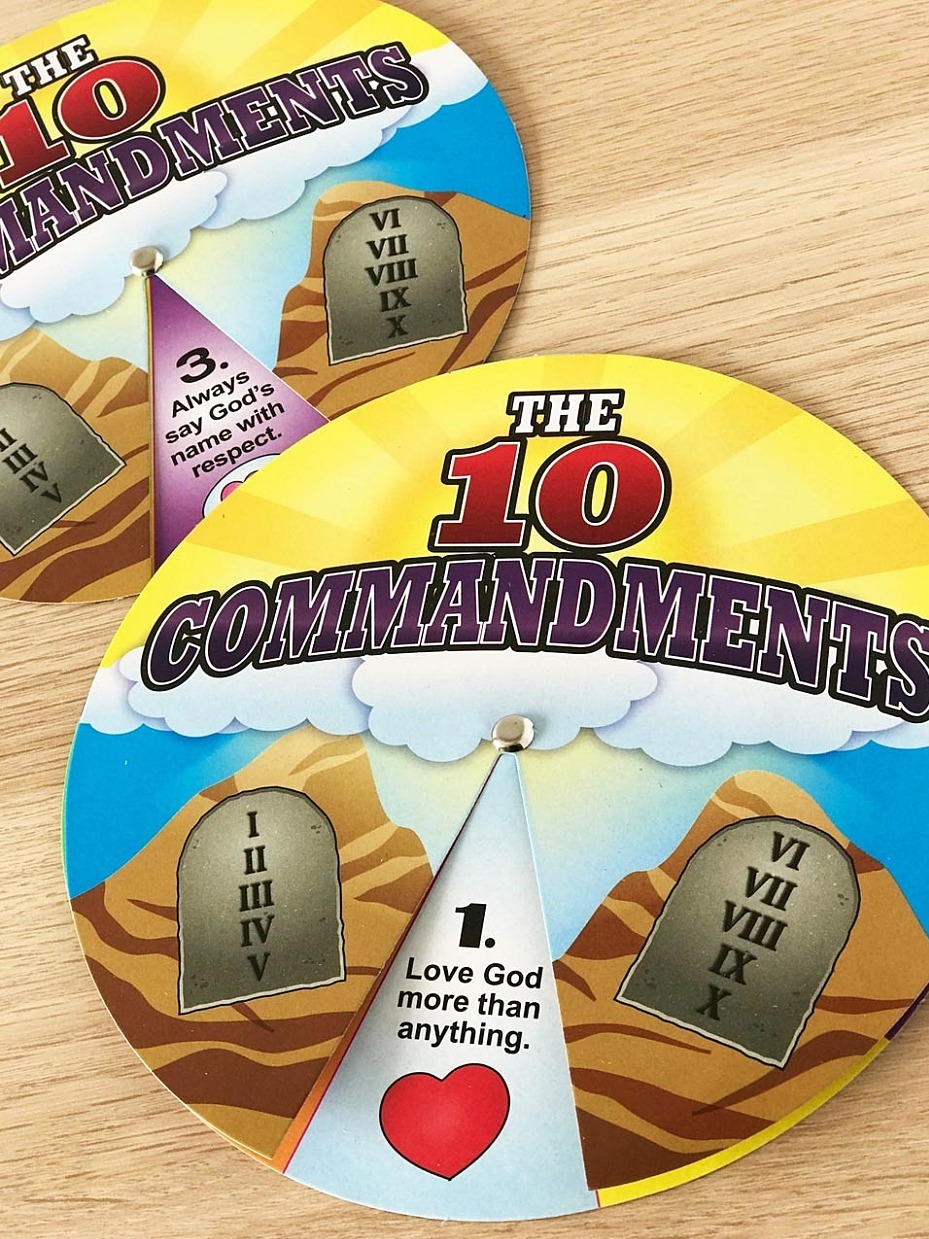 10 Commandments Learning Wheels