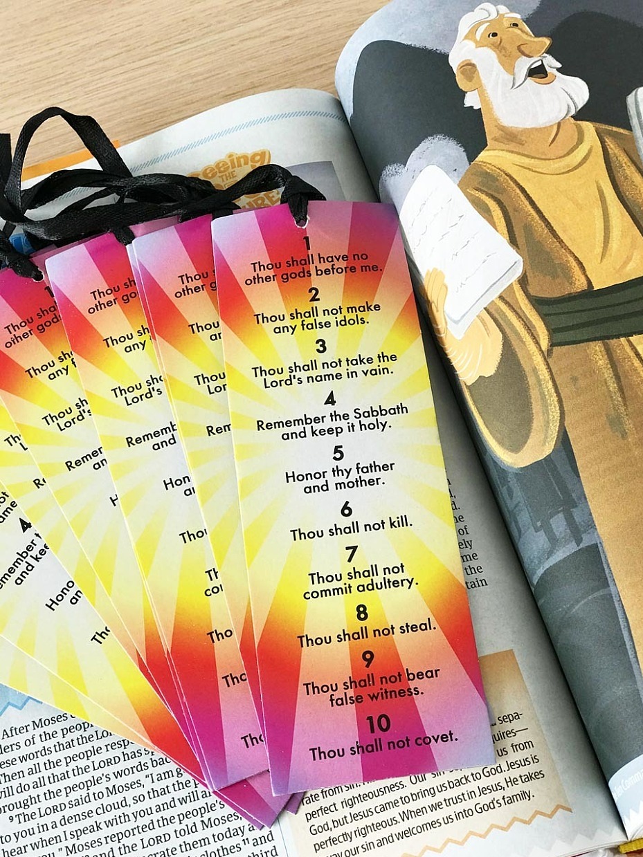 10 Commandments Bookmarks