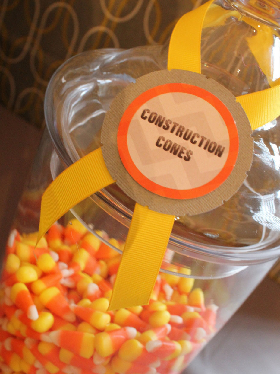 Candy Corn Construction Cones