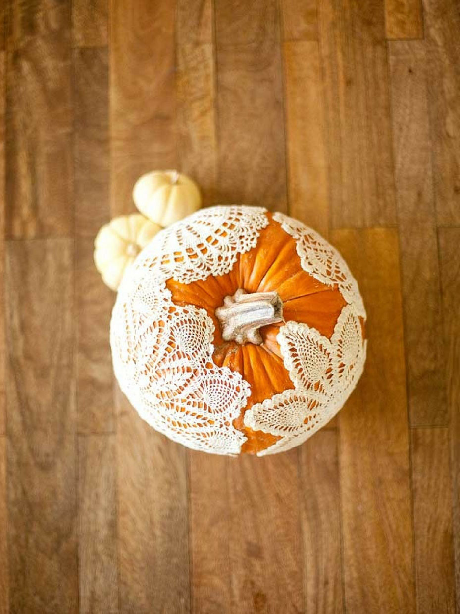 Doily Pumpkins