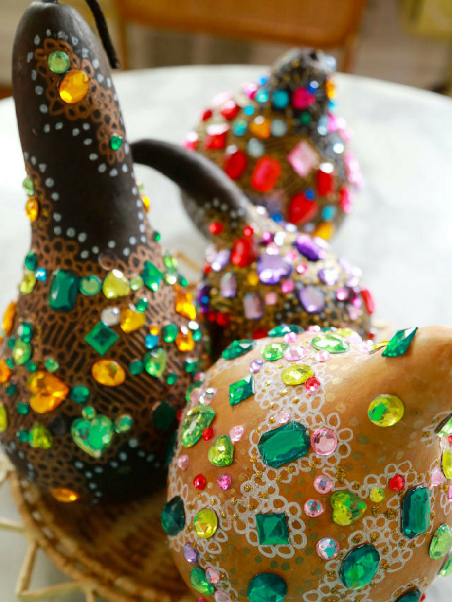 Bedazzled Gourds
