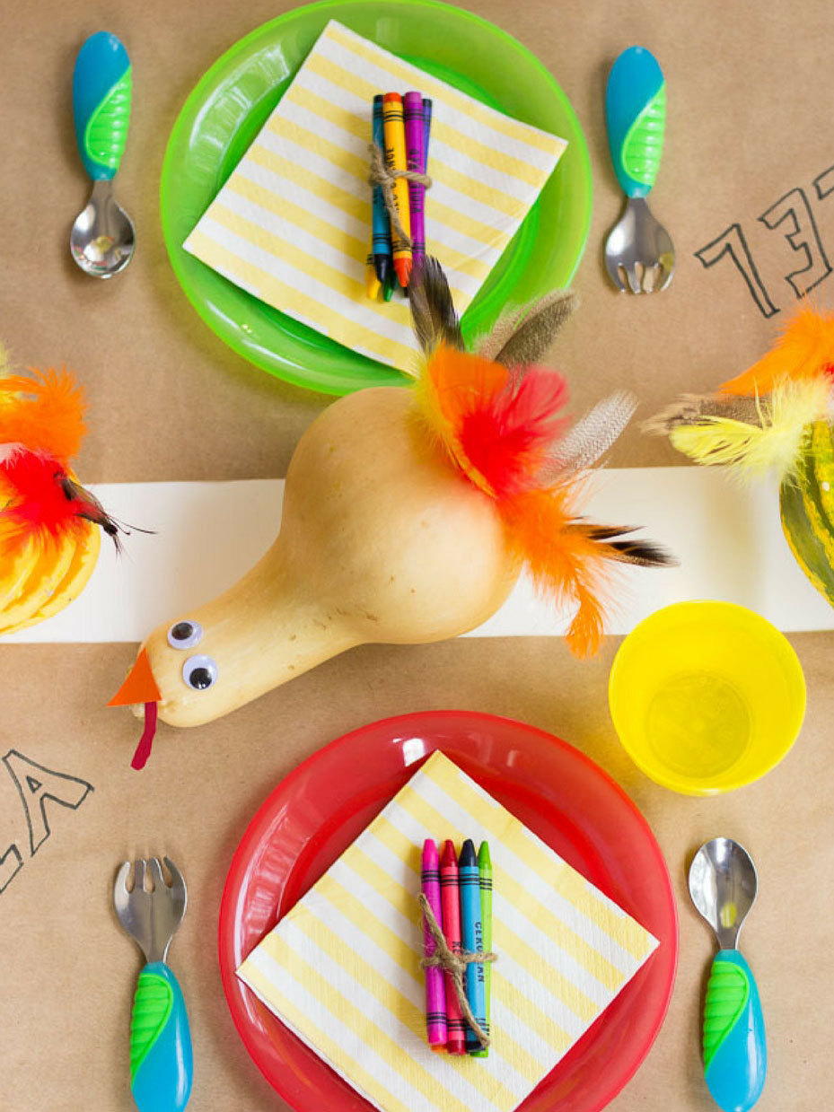 Gourd Turkey Centerpieces