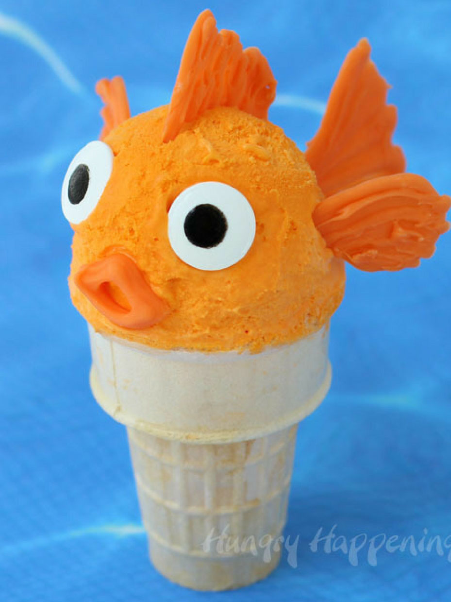 Orange Ice Cream Cone Goldfish